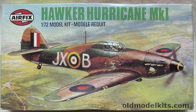 Airfix 1/72 Hawker Hurricane Mk.1 - No. 1 Sqn FO A.V. Clowes D.F.M. Battle of Britain Sept/Oct 1940, 9 02067 plastic model kit